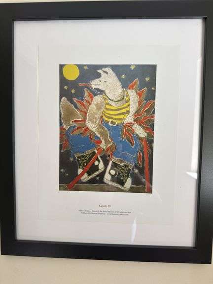 Coyote 19 matted print. 17 x 20”
