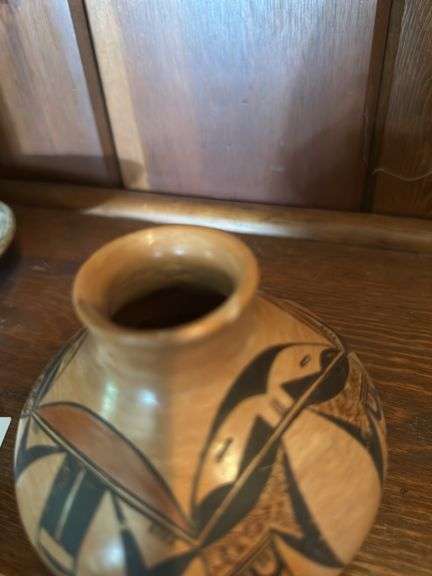 6” Native American bowl and 4” vase (has small chip)