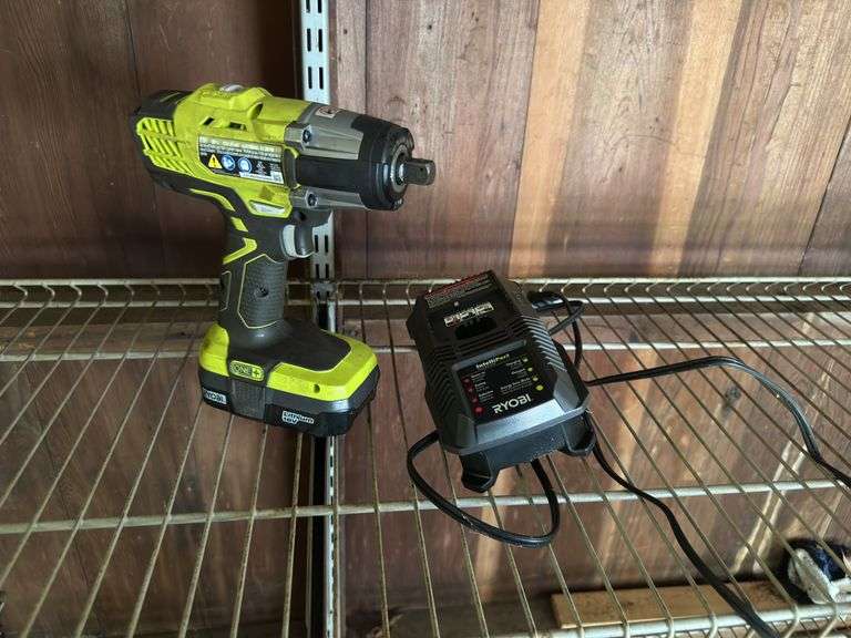 RYOBI 1/2 inch impact with charger image