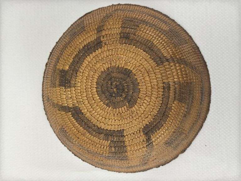 Native American Coiled Basket Tray