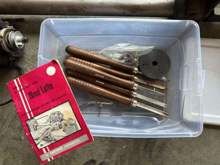 Craftsman Wood Lathe and accessories