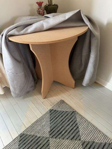 30” table & skirt , vase & orchid