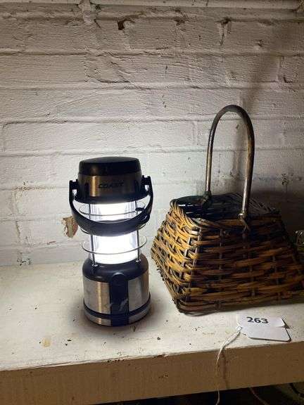 5 shelves, hardware, lights and bulbs, baskets, picture frames, miscellaneous (in basement)