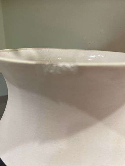Terra cotta 8” round baker, 9.5”pottery vase signed