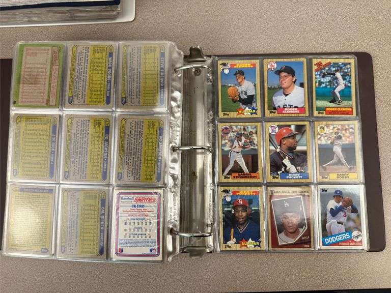 3 Binders of Baseball, Basketball, and football collector cards