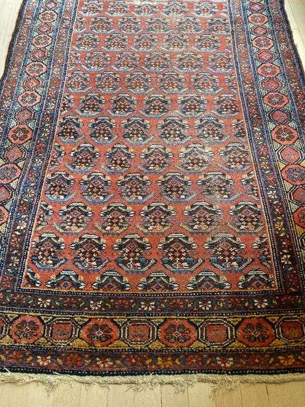 Early 1900s Persian Rug Runner 18.5’ x 44”