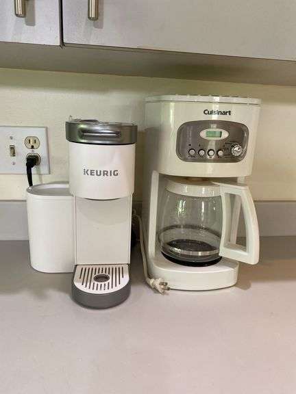 KEURIG K cup machine and Cuisinart coffee pot