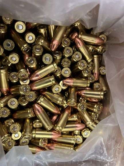 Approx 425 rds of 9mm 115gr fmj