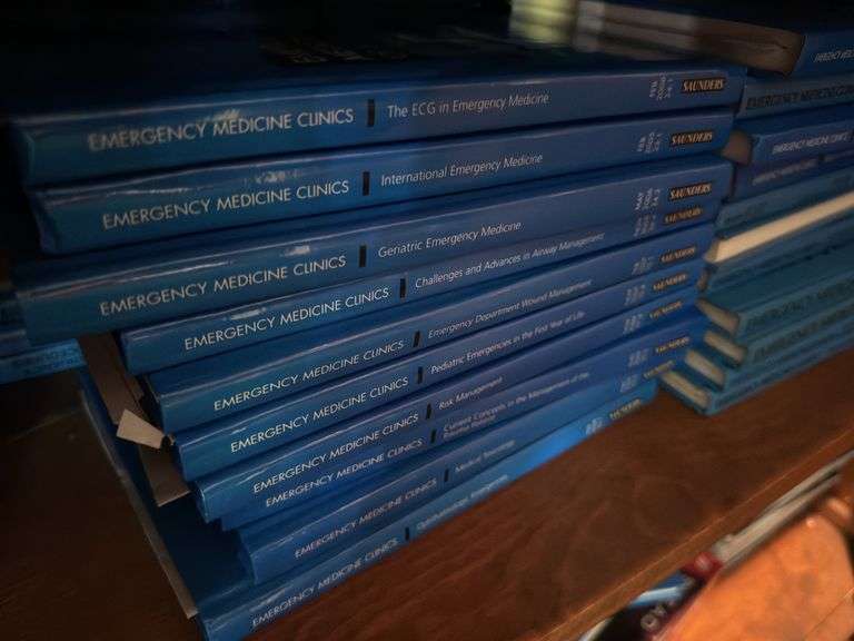Large lot of Emergency Medical books