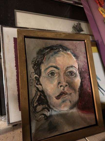 Lots of matted prints in frames. Various sizes. In basement