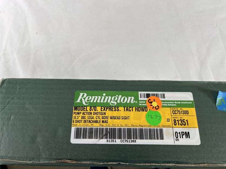 Remington  12 gauge  870DM  CC75130D