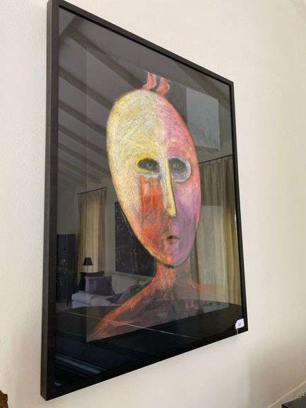 Carole Laroche original pastel, matted and framed, signed 91’, 40"w x 52”h image