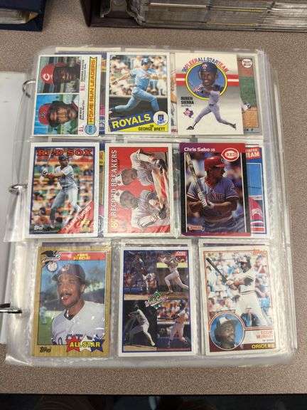 3 Binders of Baseball, Basketball, and football collector cards