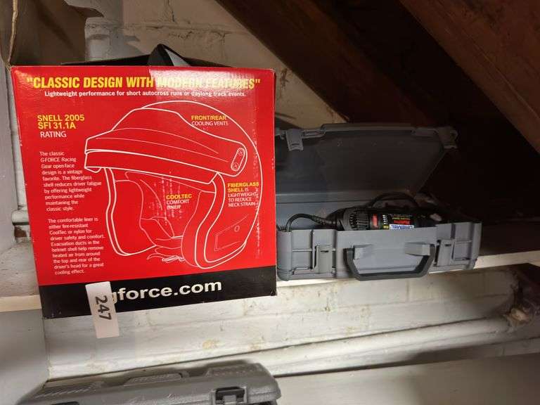 G-force racing helmet, dremel,