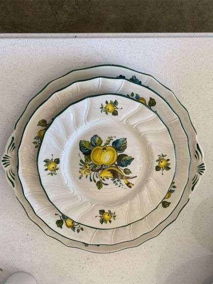 6 pasta bowls, 4 piece yellow bird plate set “Villeroy & Boch”