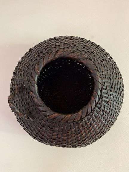 4 Japanese Ikebana baskets, various designs and weaves