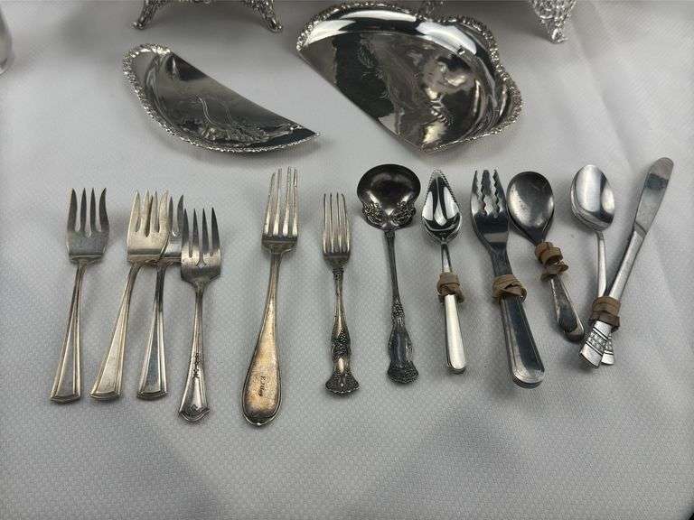 Collection of Silver plate and stainless Service