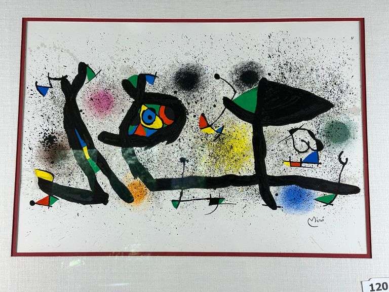 Joan Miro lithograph 30"x23”