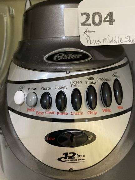 Oster 12 speed blender and attachments