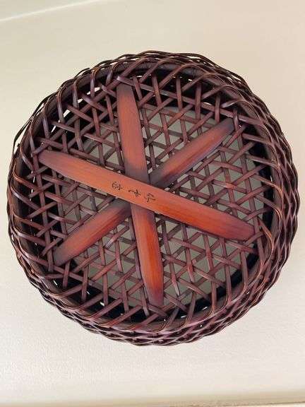 Japanese Ikebana woven baskets