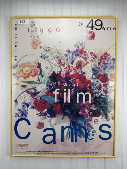 4 Large art pieces, film festival poster, signed abstract painting on canvas 36.5x36.5, Texas State Capital Building architectural picture, Dharma poster