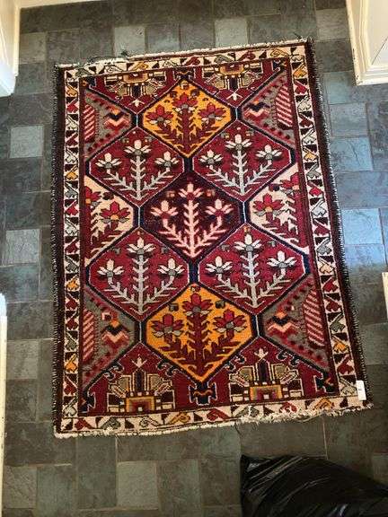 M. E. S. Woven rug 45”w x 60”L made in Iran