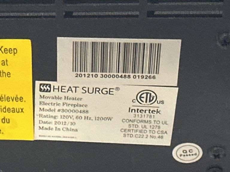 Tabletop Heat Surge heater