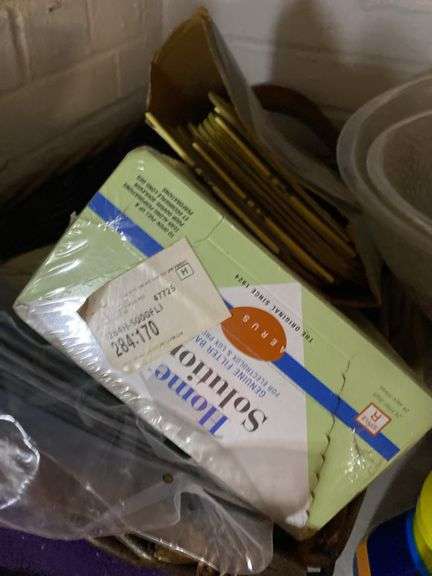 Cleaning supplies (in basement)