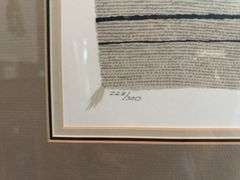 Framed signed and numbered  “Earth Rug” picture 41.5” x 28”