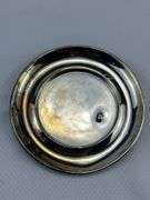 Silver trays, cup, fluted cone