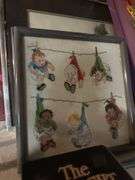 Lots of matted prints in frames. Various sizes. In basement