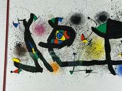 Joan Miro lithograph 30"x23”