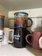 Assorted coffee mugs