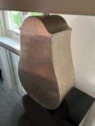 27” textured tin lamp