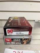 20 rds of Hornady 270; 20 rds of Winchester 30-06