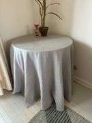 30” table & skirt , vase & orchid