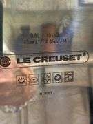 LeCreuset stainless 17” x 14” 10quart broiler, #40 baking dish