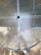 Vintage Brown Jordan Outdoor round table and 4 chairs, 47”d x 25”h, (heavy items, must have your own help to load)