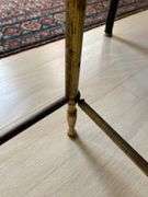 Antique brass and onyx side table 21”w x 13”d x 18”h