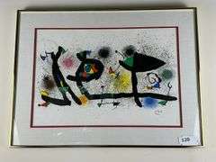 Joan Miro lithograph 30"x23”