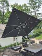 Offset patio umbrella approximately 9ft