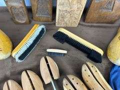 Dutch wood cookie boards, shoes, wood shoe stretchers