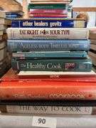 Books, medical self help and cooking