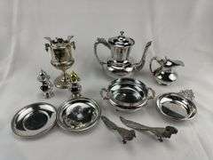 Misc collection of silver plated service