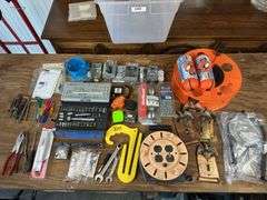 Misc electrical supplies, misc tools