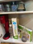 Crock-pot, pizza cooker, electric skillet, vases, bottles, sodastream machine