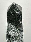 Trio of Black Marble Obelisks
