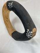 Light balsa wood circular decor