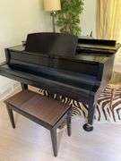 YAMAHA grand piano #2343277 black lacquer finish and bench