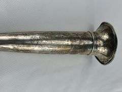 Silver trays, cup, fluted cone